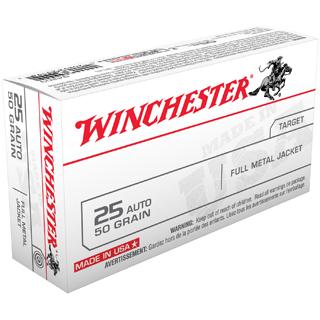 WIN USA 25ACP 50GR FMJ 50/10 - Sale